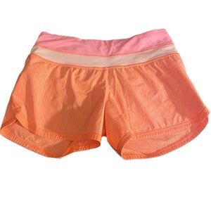 🍋 Lululemon Pink Speed Running Shorts Size 4 🍋